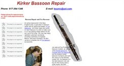 Desktop Screenshot of kirkerbassoonrepair.com