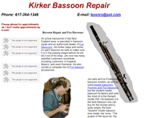 Tablet Screenshot of kirkerbassoonrepair.com